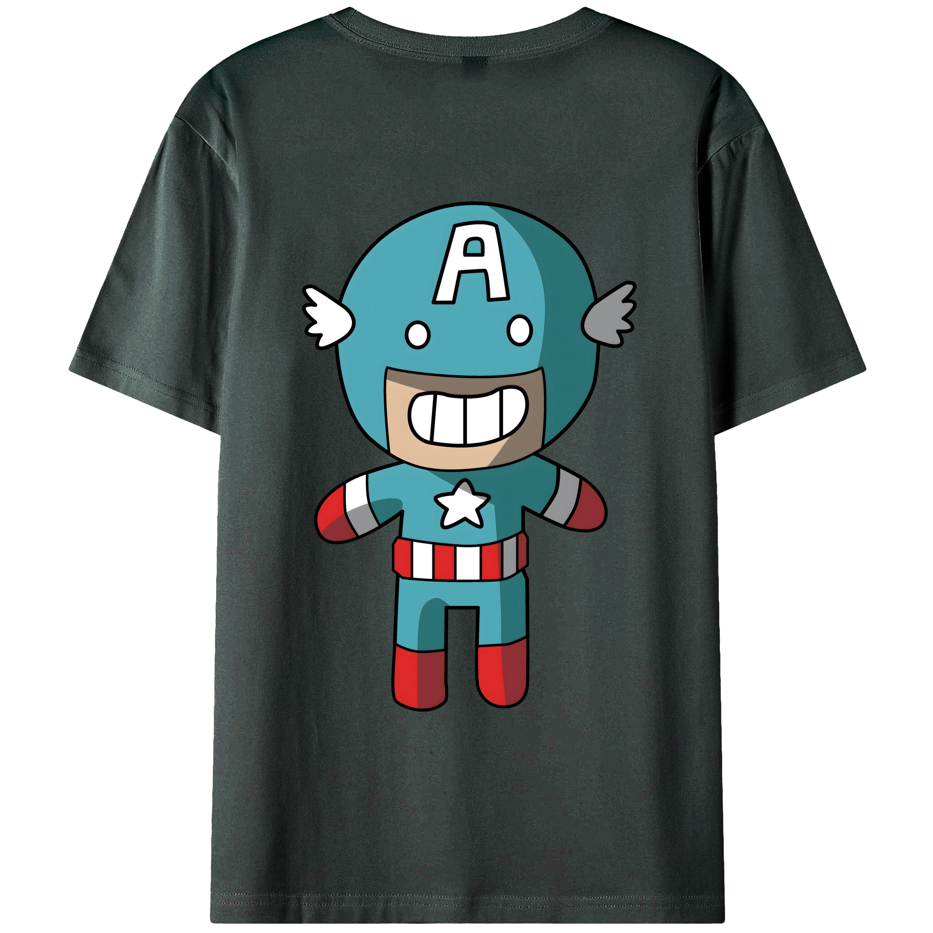 （画像用） アベンジャーズ The Avengers 綿100％ メンズ半袖Tシャツ（バックプリント） 通気性